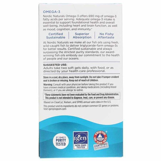 Omega-3 Lemon Softgels, NRN